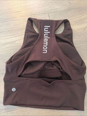 lululemon athletica Brown Espresso Racerback Sports Bra